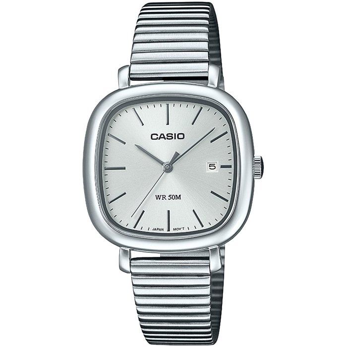 Casio Montre Classique Acier Blanc pour femme