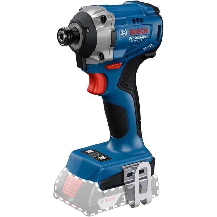 Bosch Professional Tournevis à percussion sans fil - Bosch - GDR 18V-215 - 215 Nm - 3 300 tr/min - Compact et puissant