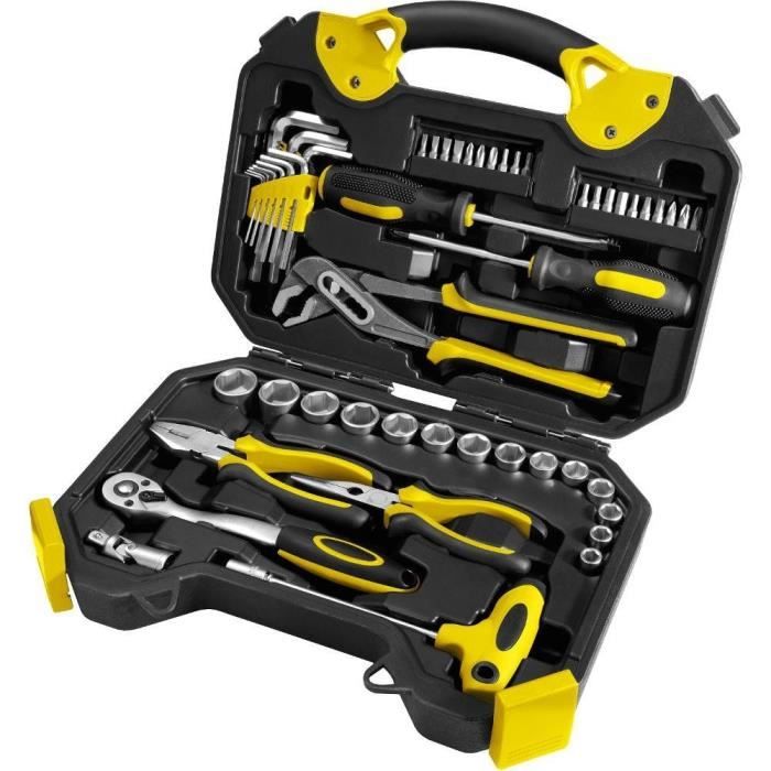 Fieldmann Jeu d'Outils FDG 5002-54R 54 pièces avec cliquet 3/8" et mallette