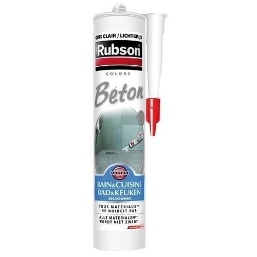 Rubson Mastic sanitaire - Cartouche 280ml - Gris béton