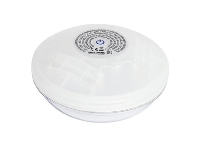 Bestway Lumière flottante à LEDS - Ø 14 cm - Multicolore - Éclairage dambiance pour piscine Multicolore