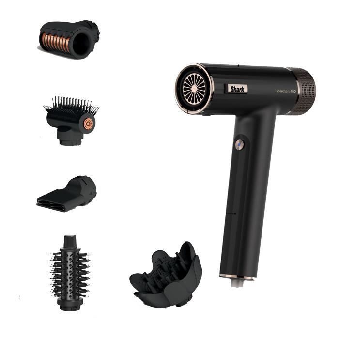 Shark Sèche-cheveux - HD752EU - SpeedStyle Pro 5-en-1 - Diffuseur Defrizz Fast - 1750 W