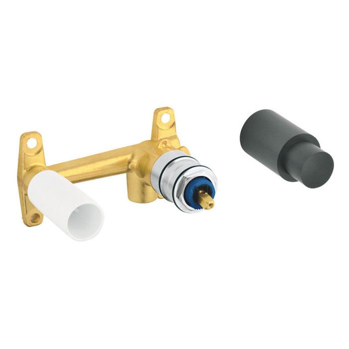 Grohe Corps encastré lavabo mural Eurostyle Cosmopolitan - Pour mitigeur monocommande 1/2 - Jaune - Métal