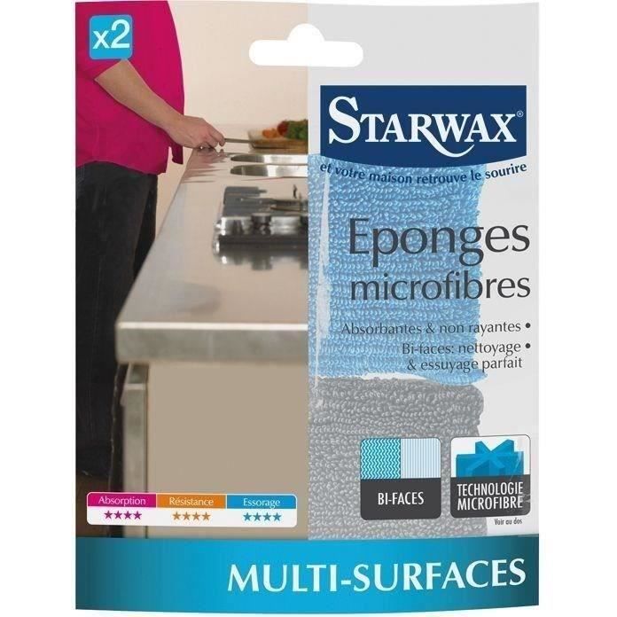 Starwax Ãponge microfibres vendue par 2
