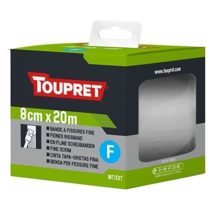 Toupret Bande à fissures fine 8cmx20m