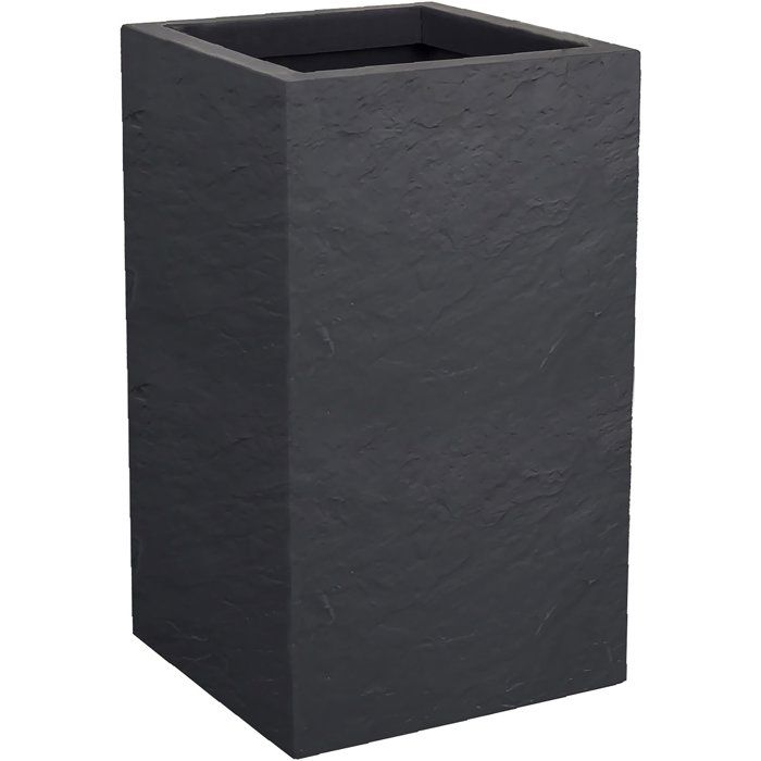 EDA Pot de fleur Carré Haut 30 cm - Volcania Up - 36 L - Intérieur/Extérieur - 295 x 295 x H. 495 cm